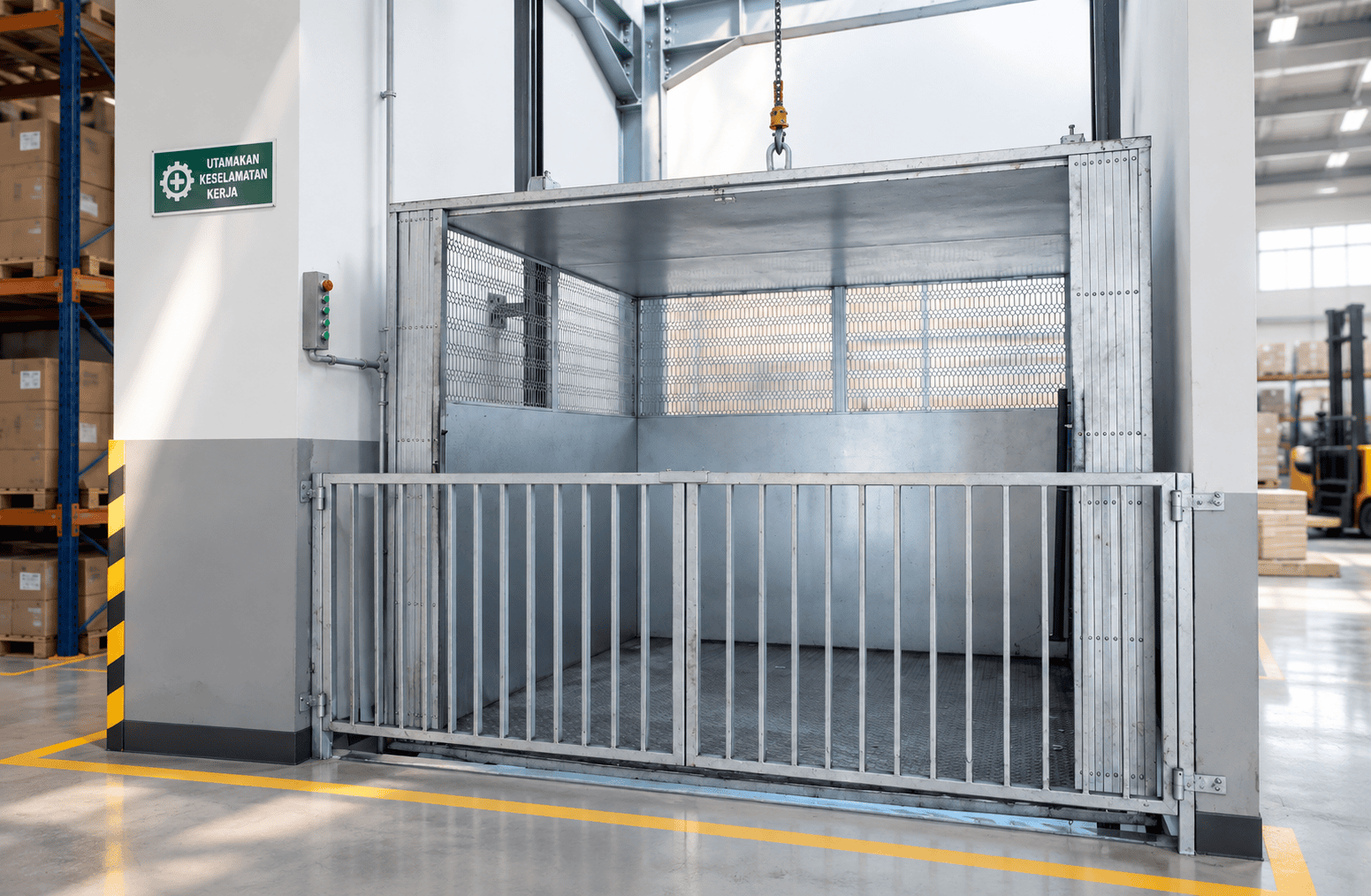 Lift Barang Pabrik dan Gudang